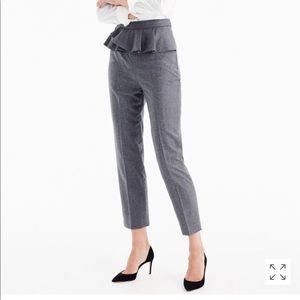 *NEW* J.CREW slim trouser w/ ruffle waist